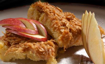 kukoricalepény-almával 